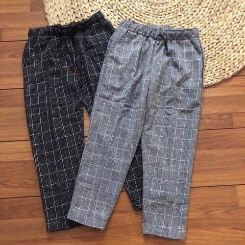 Quần nữ sọc kẻ caro , quần nữ 9 tấc vải mịn thoáng mát Hot nhất hiện nay