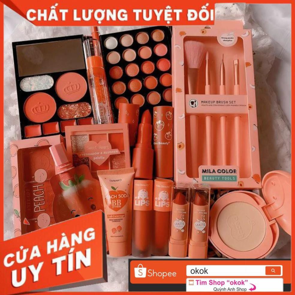 [FreeshipMax]  BỘ TRANG ĐIỂM 18 MÓN PEACH THÁI LAN ĐẦY ĐỦ CHO CÁC CÔ GÁI | BigBuy360 - bigbuy360.vn