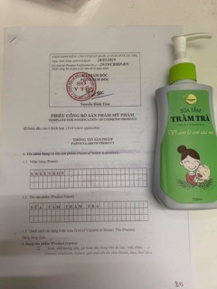 Sữa tắm TRÀM TRÀ cho BÉ  - Greenbon