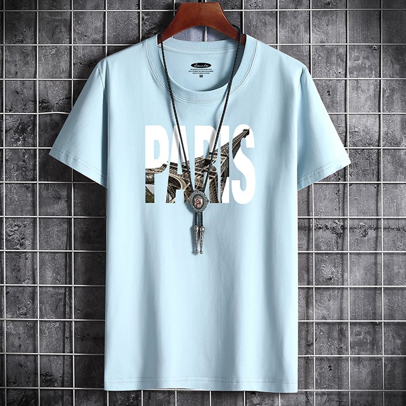 Áo thun nam mã TT31 💖FREESHIP💖 Áo tay lỡ nam họa tiết Paris ngắn tay thể thao đẹp mùa hè tập gym vải cotton | BigBuy360 - bigbuy360.vn