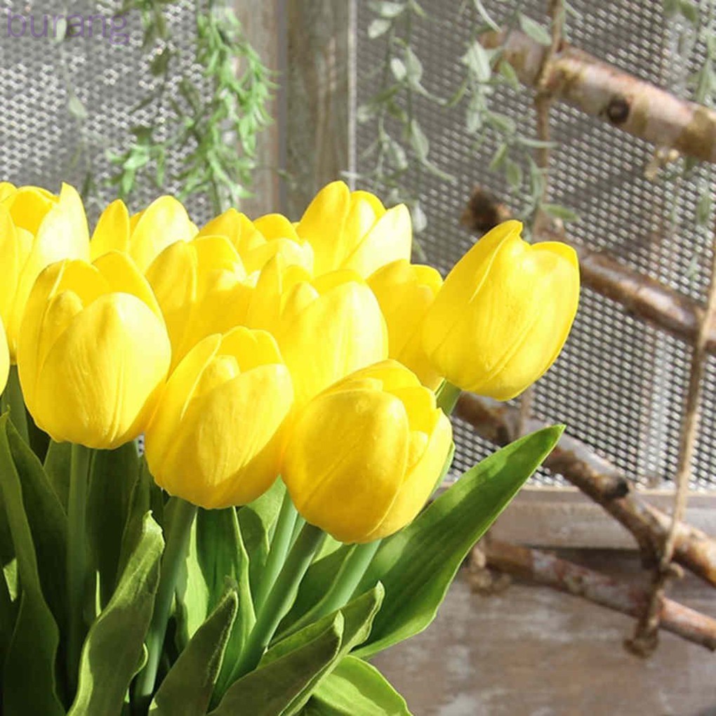 Set 5 cành hoa tulip giả trang trí tiệc cưới