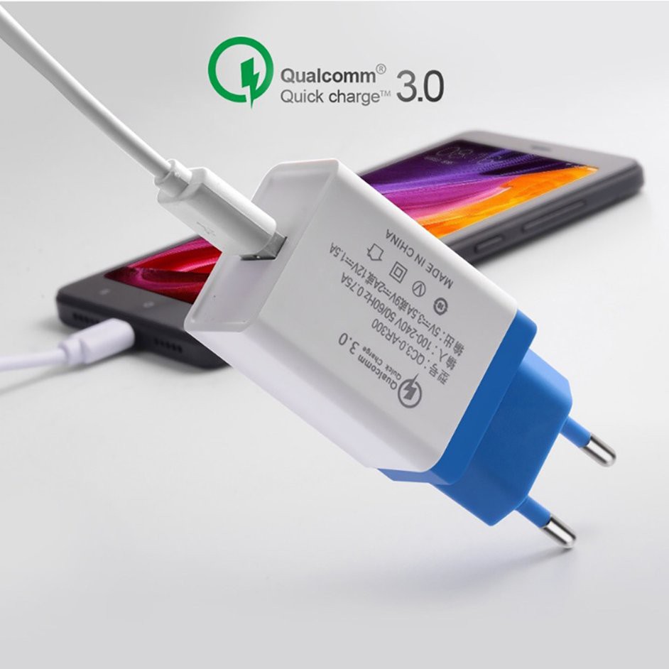 Củ Sạc Nhanh Hỗ Trợ Quick Charge QC3.0 - Hàng Best Seller Nội Địa Trung