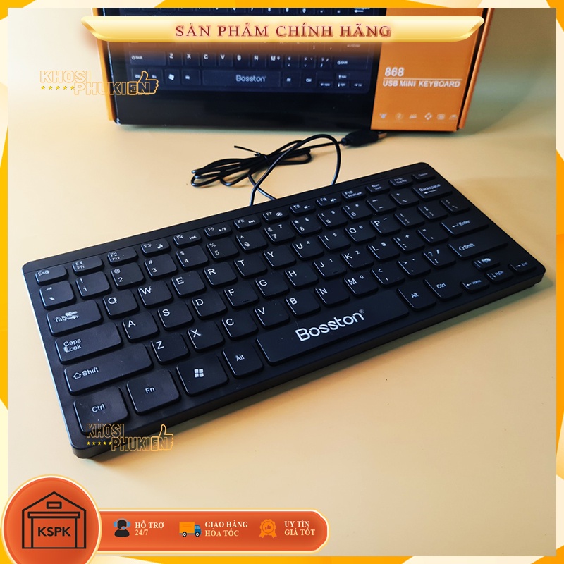 Bàn phím máy tính mini CÓ DÂY NHỎ GỌN GIÁ RẺ KSPK BT868