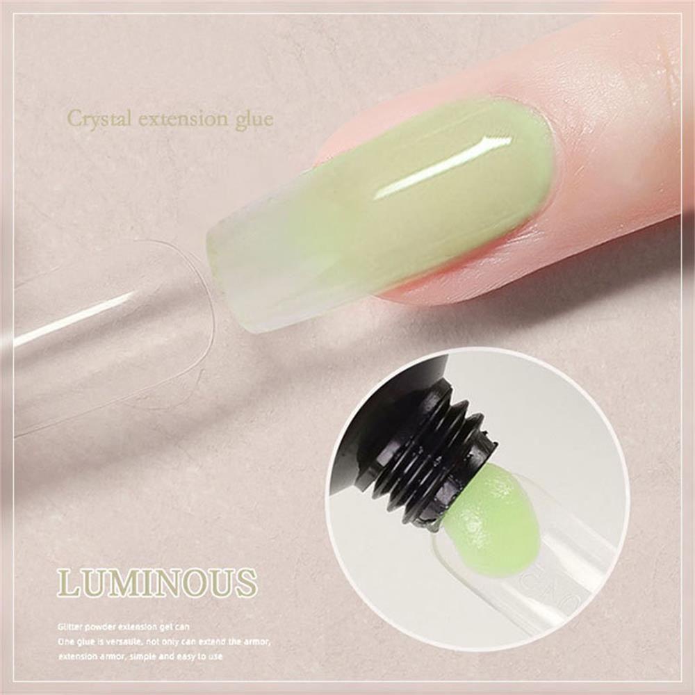 SOFTNESS Hot Luminous Fluorescent Color Nail Builder Gel Nail Extension UV Gel Glow In the Dark French Manicure UV LED|Gel Extend Builder