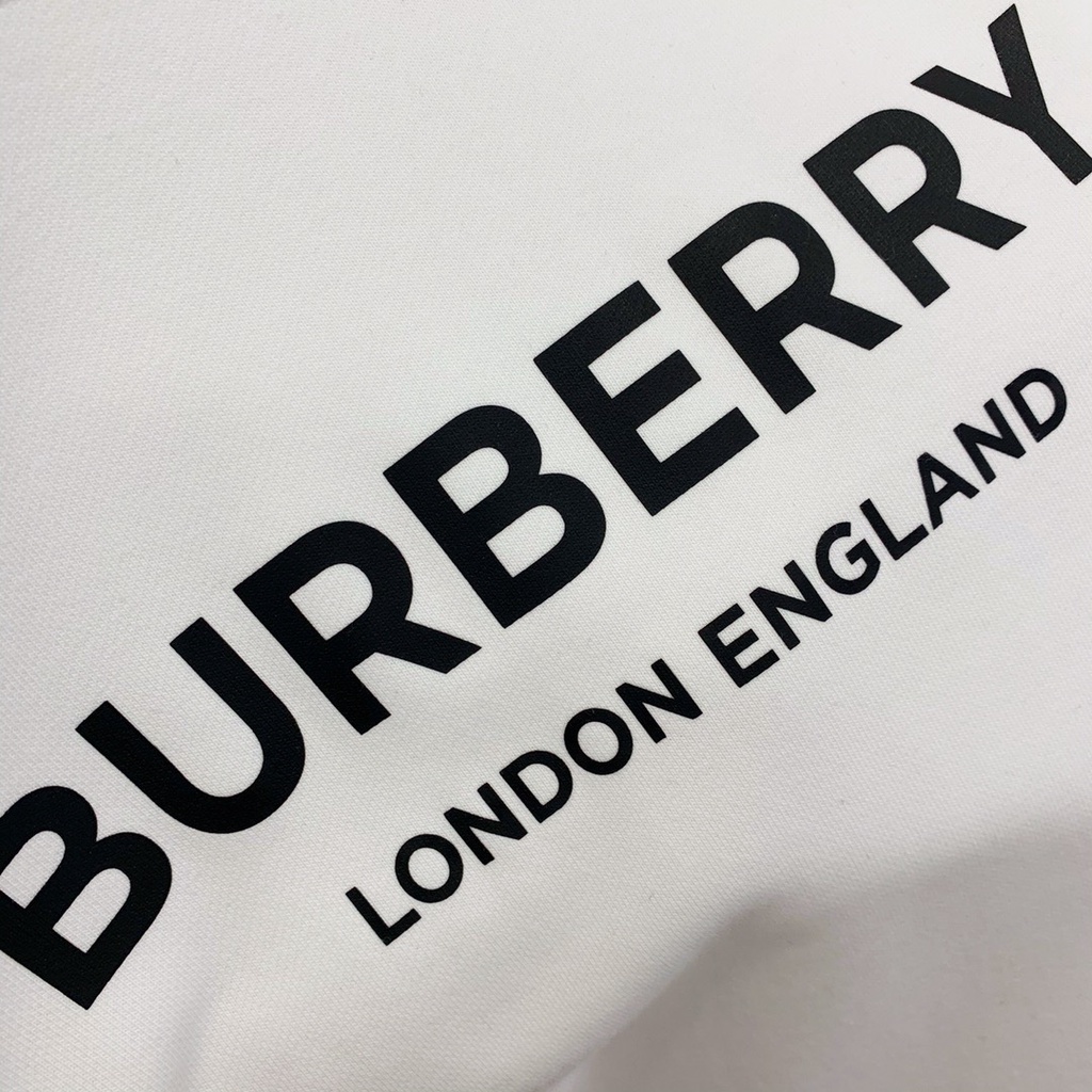 Burberr Áo sweater cotton Tay Dài In LOGO Thời Trang Thu Đông 2020 Cho Nam