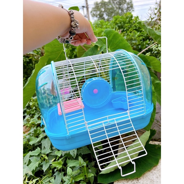 Lồng tổ chim mica mái vòm. Lồng mica nuôi hamster. Lồng phi thuyền nuôi hamster