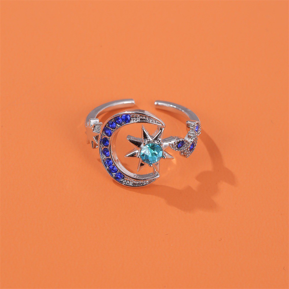 Nhẫn Hình Chiếc Lá Đính Đá Zircon Xanh Thời Trang Cho Nữ