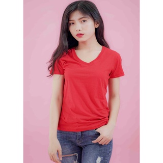 áo thun trơn cổ tim