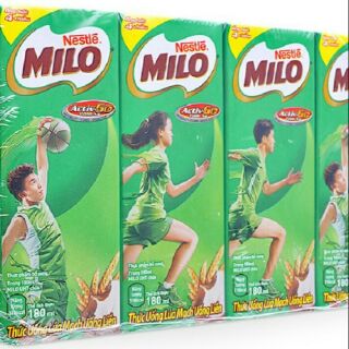 1 Lốc 4 hộp Sữa Milo Nestlé hộp 180ml