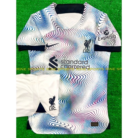 Bộ Áo bóng đá Liver sân khách Super Bodyfix Thailand mùa giải 2022-2023 Giống thi đấu 100%