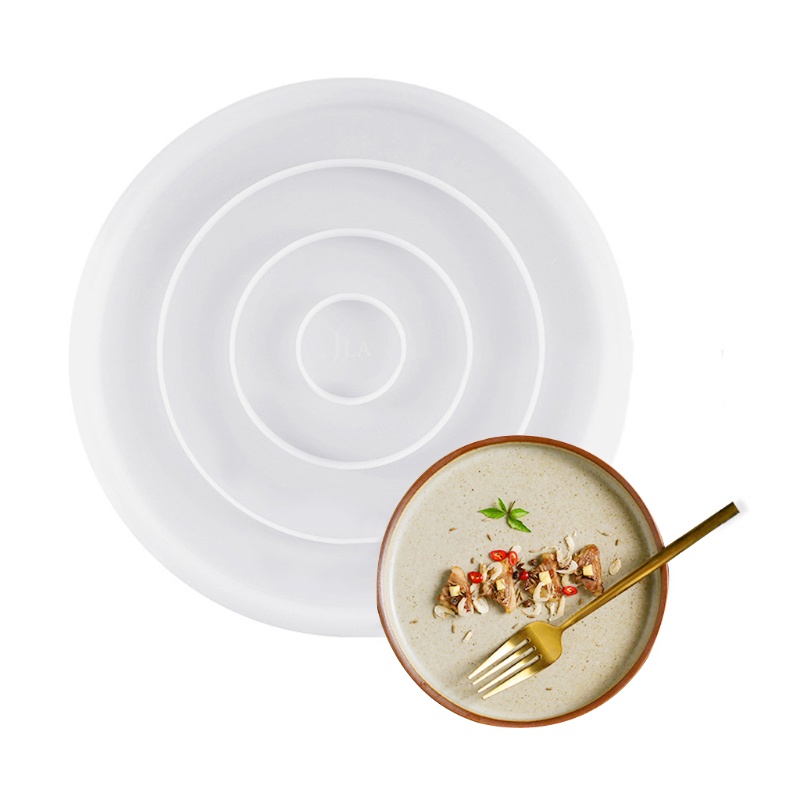 Khuôn Silicone Tạo Hình Làm Bánh Xà Phòng Hình Tròn / Oval Diy