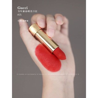 Son gucci màu 25 đỏ tươi