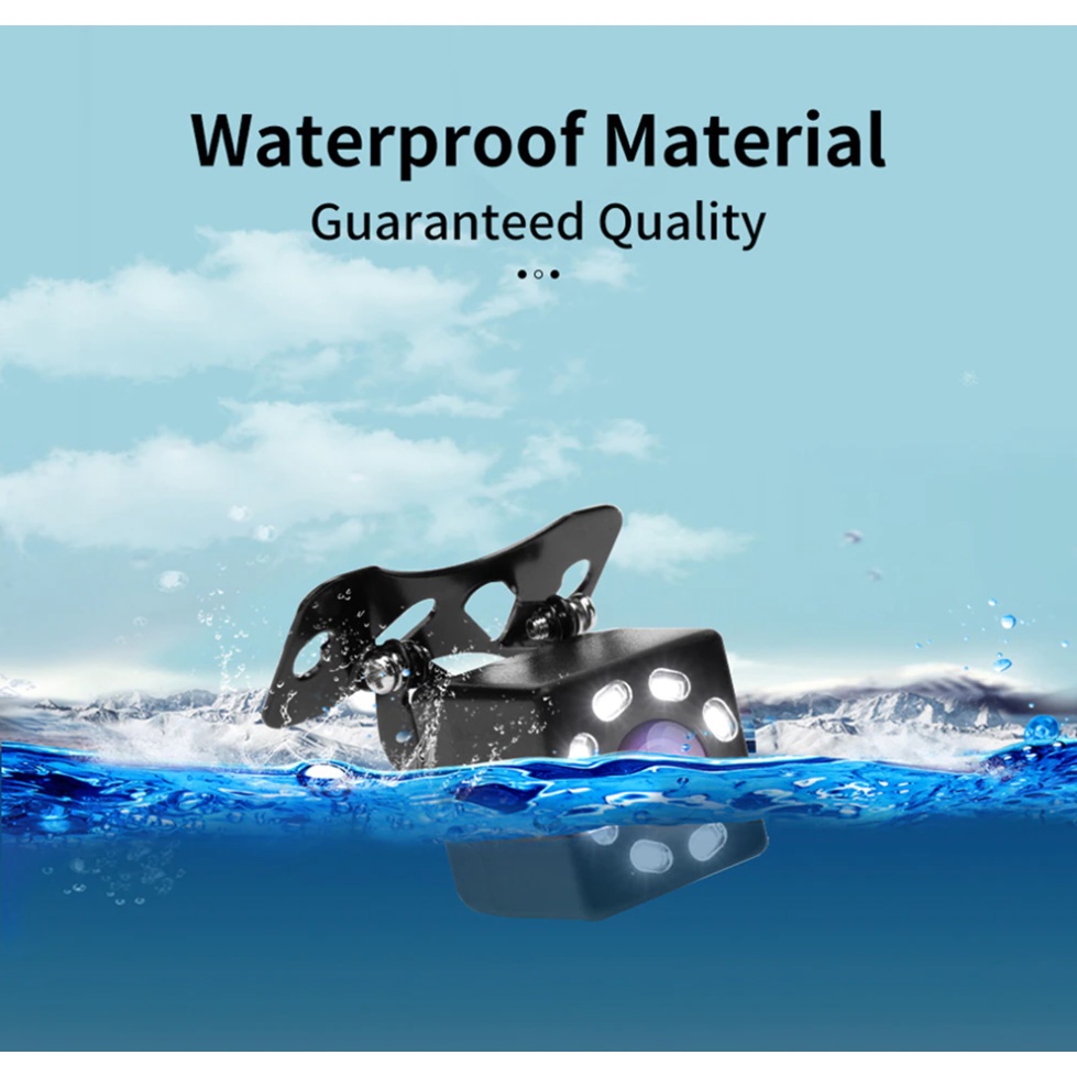 Camera chiếu hậu 8 bóng LED chống nước cho xe hơi | BigBuy360 - bigbuy360.vn