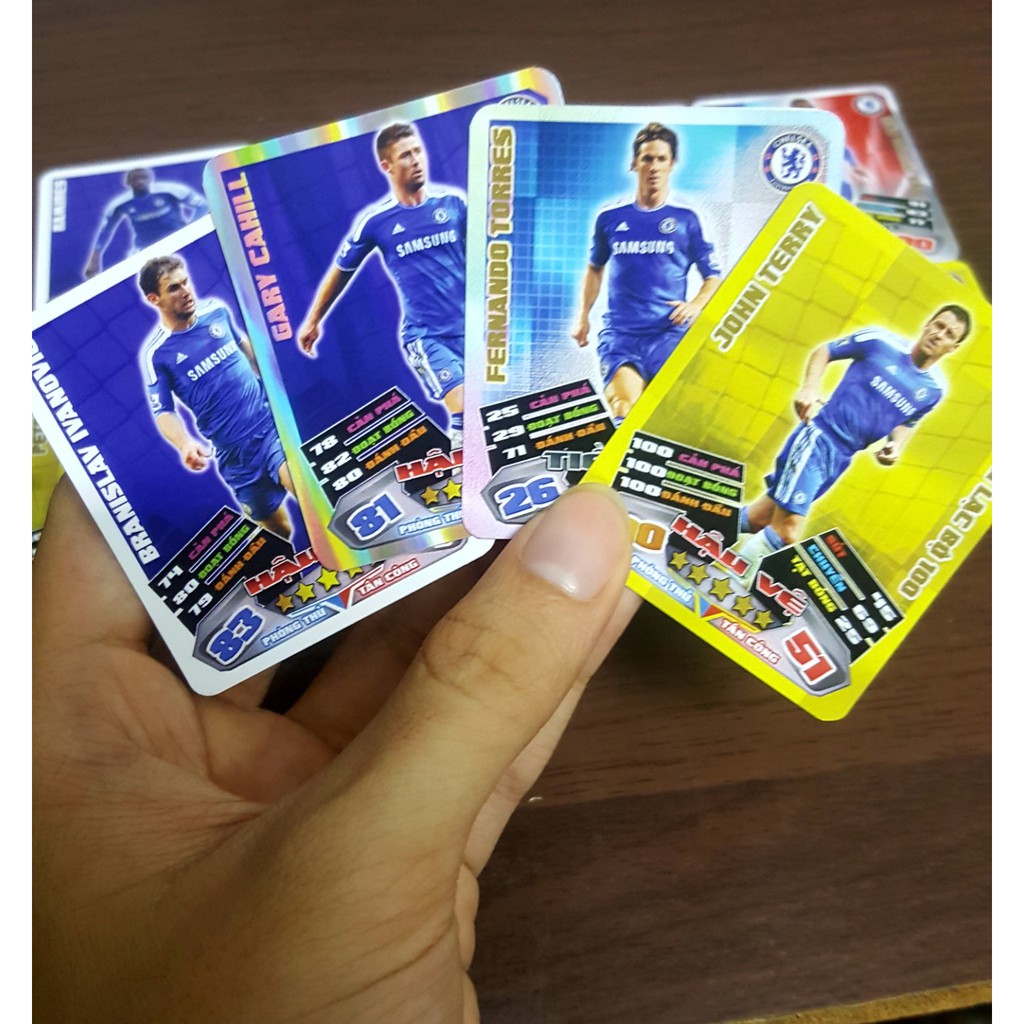 Set thẻ in Poca Match Attax 2011/12 - Chelsea