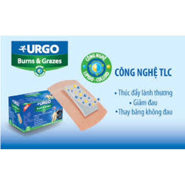 Miếng Dán Sẹo Bỏng Và Trợt Da Urgo Burns & Grazes Và Gel Bội Sẹo Bỏng Bupinol Beyond Plus