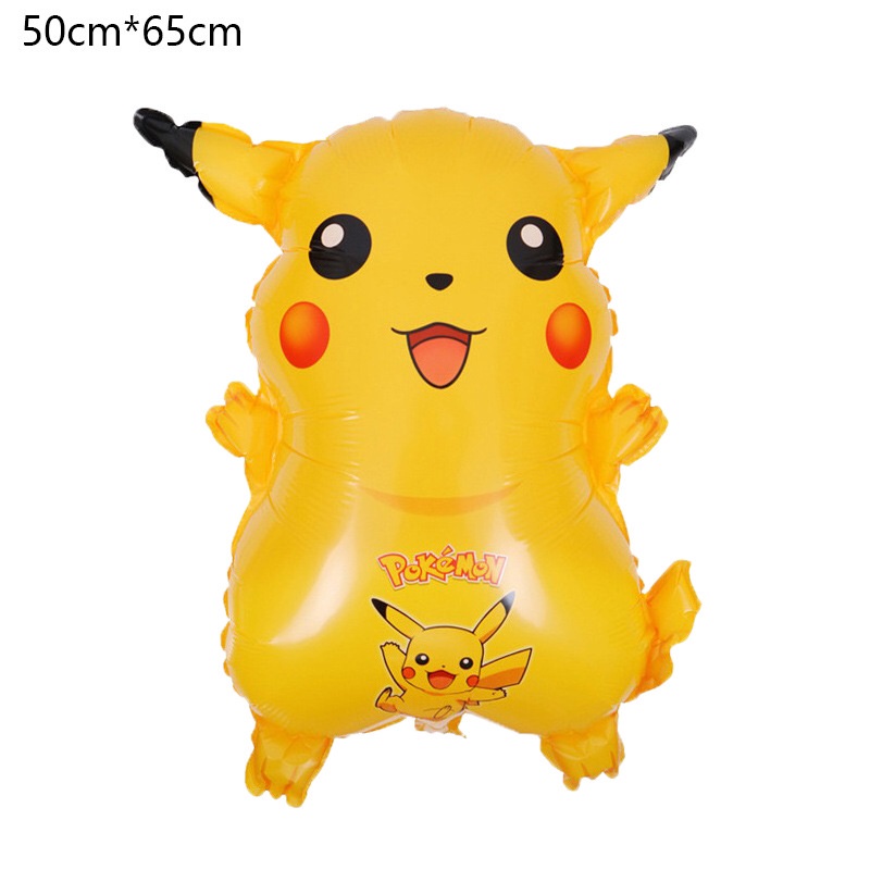 Set 5 Bong Bóng Lá Nhôm Họa Tiết Hoạt Hình Pokemon Trang Trí Tiệc Sinh Nhật Cho Bé
