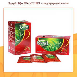 TRÀ TÚI LỌC COZY HƯƠNG DÂU HỘP 25 GÓI X 2G