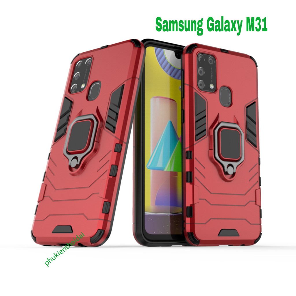 Ốp lưng Samsung M31 / Samsung M51 / M33 5G / M53 5G Iron Man Iring chống sốc chống va đập mạnh trên 2 mét