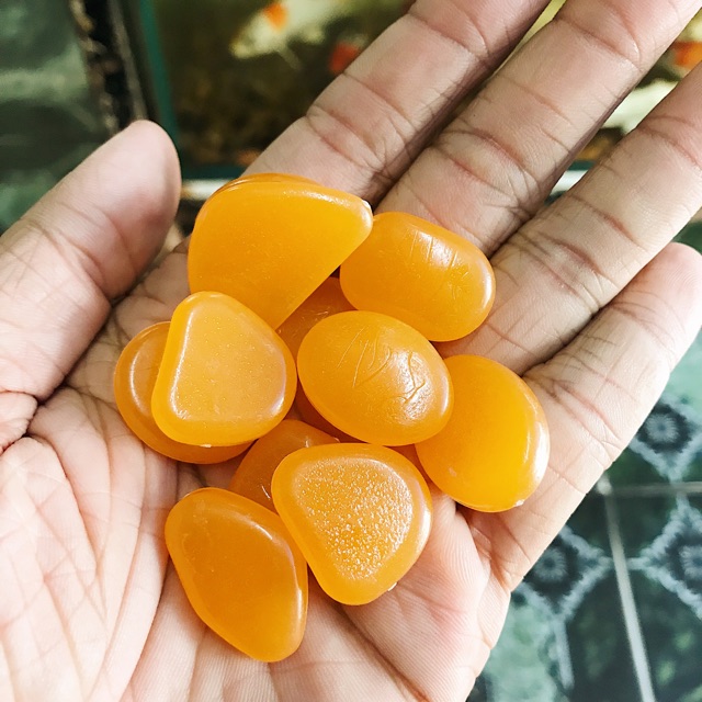 10 VIÊN ĐÁ CỤI DẠ QUANG CAM TRANG TRÍ HỒ CÁ NON BỘ CHẬU CÂY TRANG TRÍ NHÀ CỬA