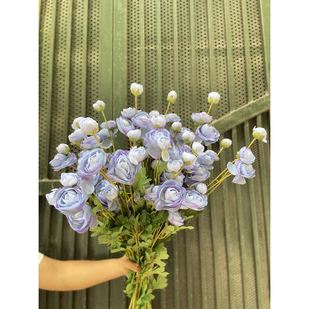 🌱Hoa giả mao lương cành dài 8 bông  trang trí nhà cửa nhiều màu🌱