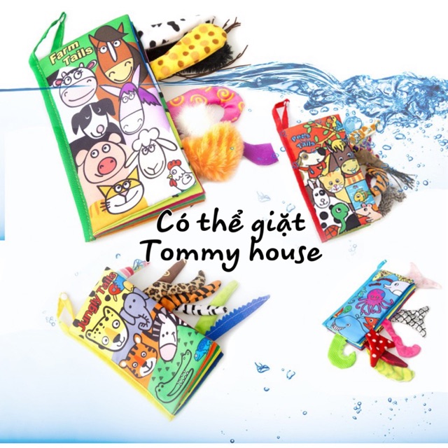 Sách vải đuôi 3D 12 chủ đề Tochang cho bé khám phá thế giới