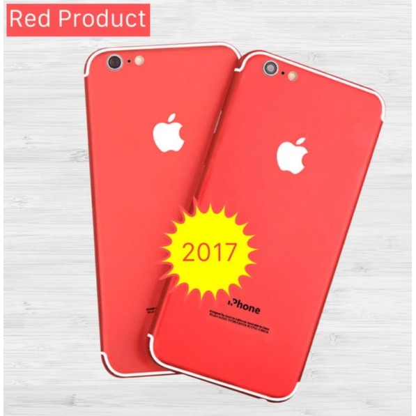 Miếng dán skin cao câp 2017 cho iphone 6 Plus / 6S Plus (đỏ)