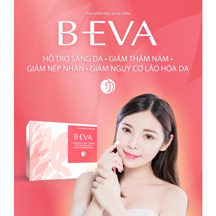 B-Eva viên uống làm trắng da từ sâu bên trong 20 gói [BEVA]