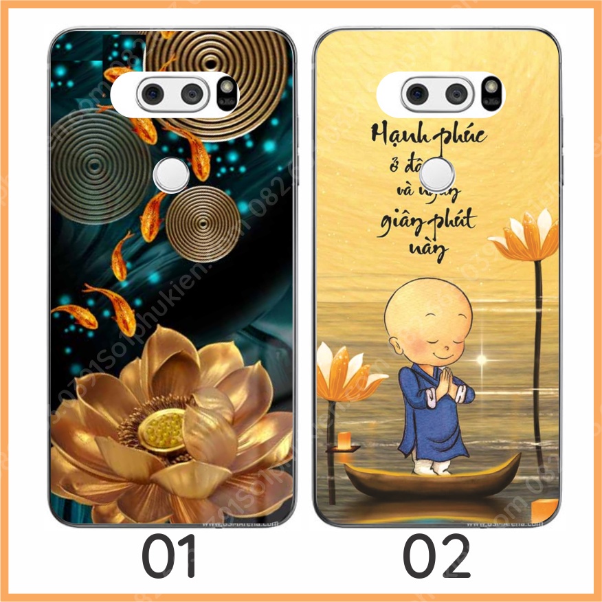Ốp lưng LG V30 V30 plus V30s thinQ , V35 , V40 V40 thinQ dẻo in hình thư pháp nhiều mẫu