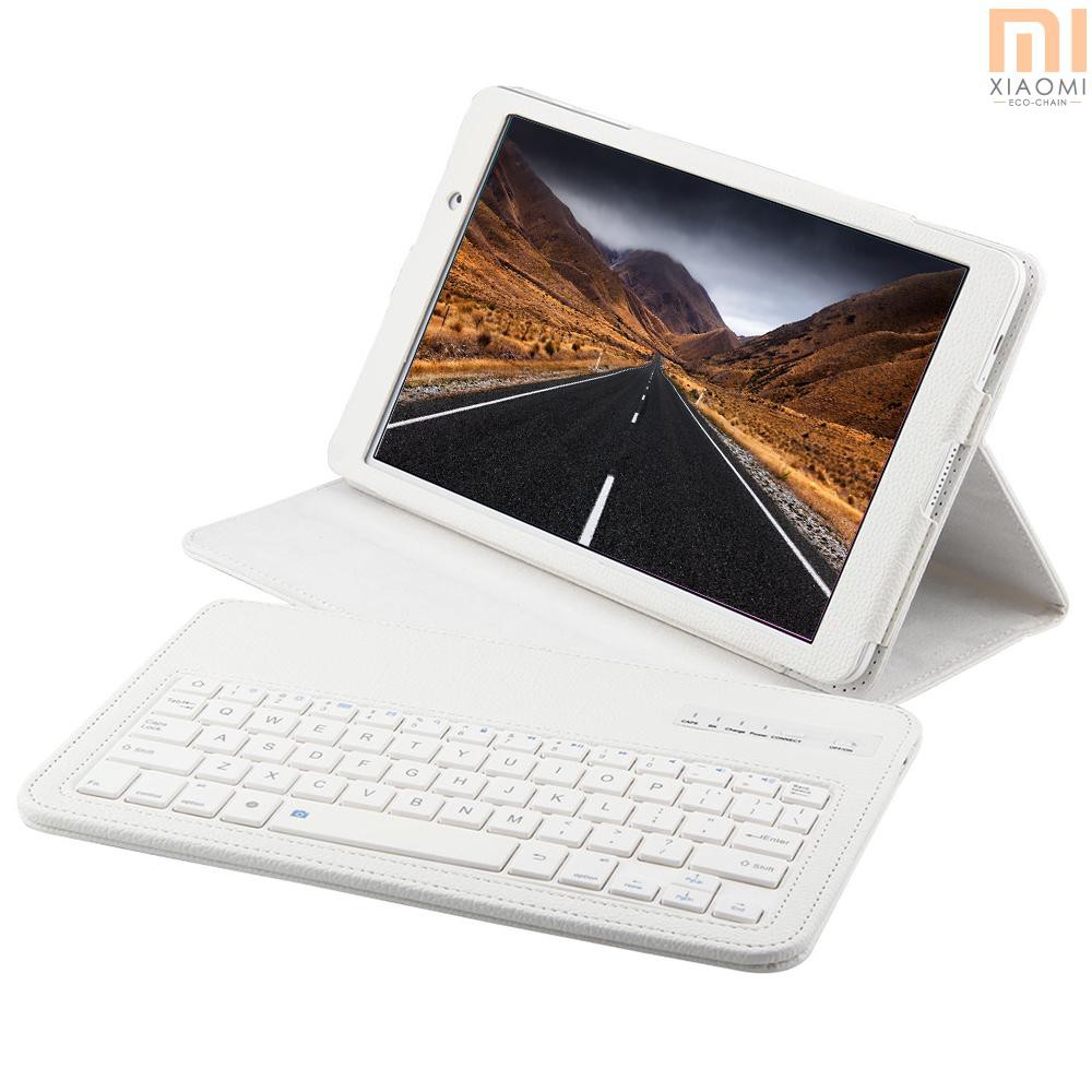 【shine】Detachable Wireless Bluetooth Keyboard Foldable Folding PU Leather Cover Case Stand with Auto Wake/Sleep for  M2 10.1