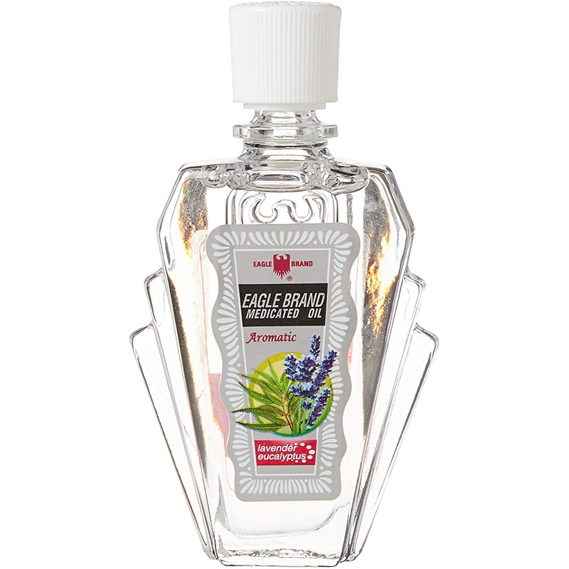 Dầu gió nước trắng 2 nắp Eagle Brand Medicated 24ml Mỹ hương Bạch Đàn và Lavender
