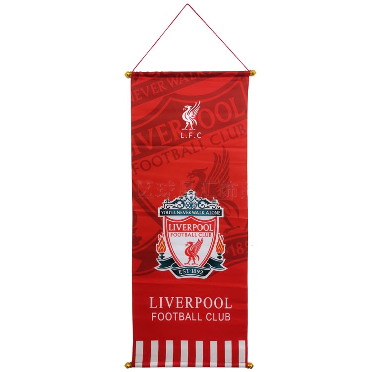 Cờ họa tiết đội bóng Real Madrid Liverpool Arsenal 93x37cm