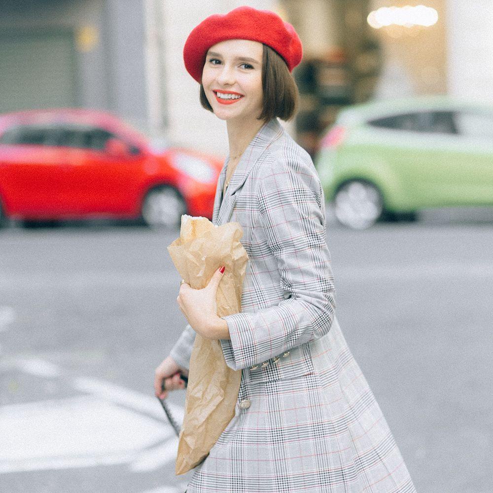 EUTUS Mũ Nồi Mùa Đông Ấm Áp Phong Cách Vintage Cho Nữ