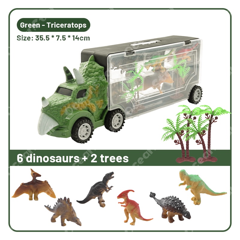 Đồ chơi xe tải khủng long SEA SUN TOYS có đèn và nhạc vui nhộn