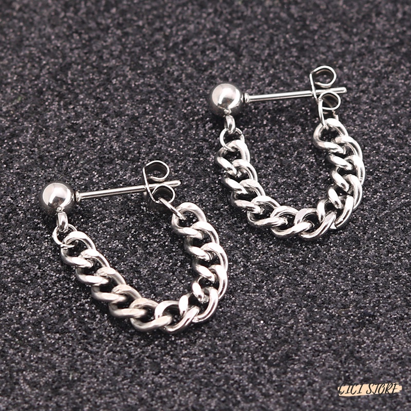 1 Cặp Bông Tai Nữ Cá Tính Sang Trọng Phối Xích