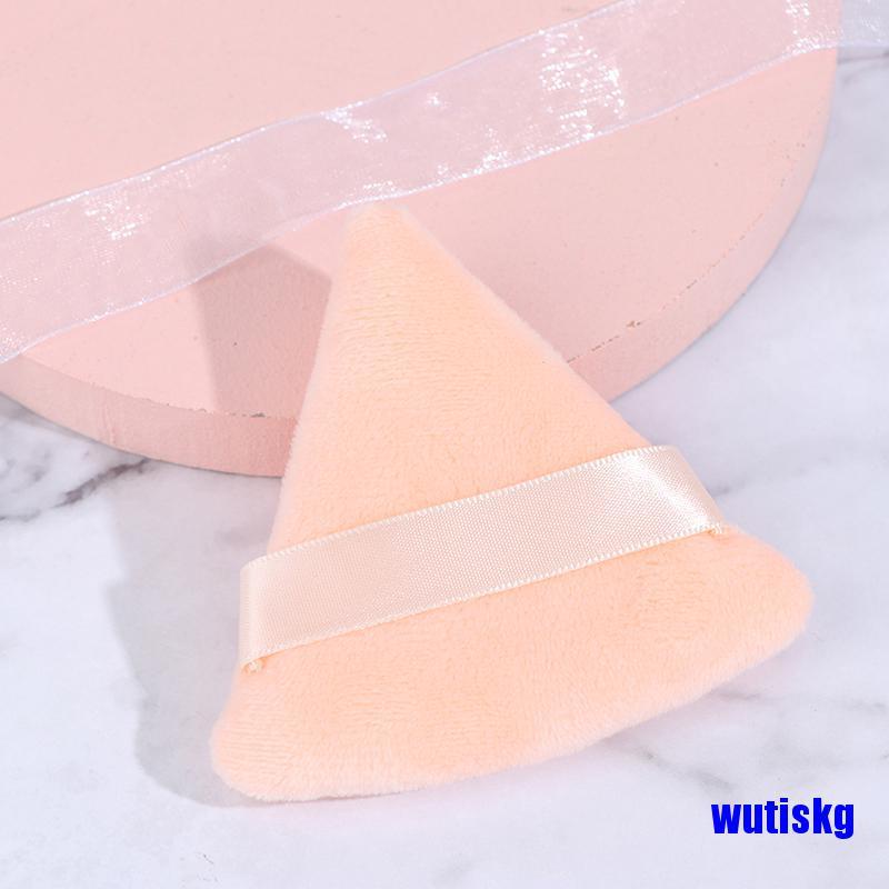 [COD]1/2pcs Cosmetic Puff Triangle Velvet Foundation Cream Mini MakeUp Sponge puffs