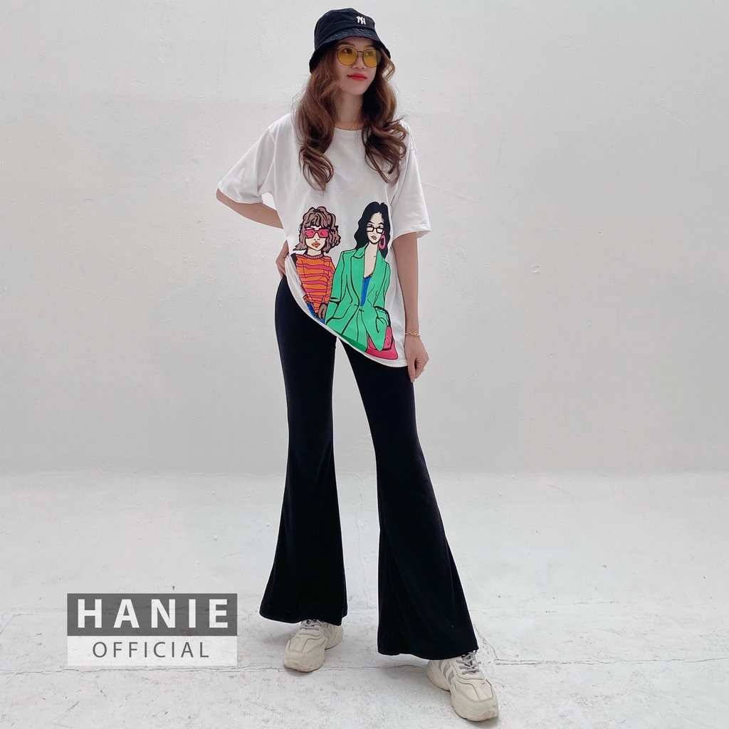 Set Bộ Nữ Áo Thun Kèm Quần Ống Loe