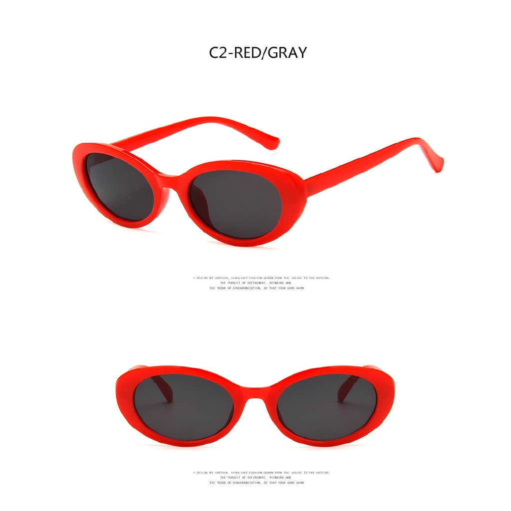 Kính mát gọng hình bầu dục thời trang cá tính cho nam và nữ