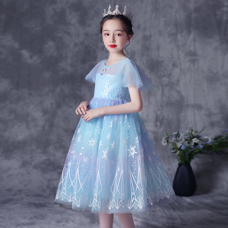 Đầm Hóa Trang Công Chúa Elsa Cho Bé Gái