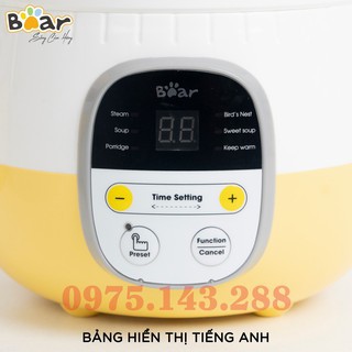 [PHIÊN BẢN QUỐC TẾ] Nồi Ninh Hầm Cách Thủy BEAR Nấu Cháo, Rau Củ Quả Cho Bé