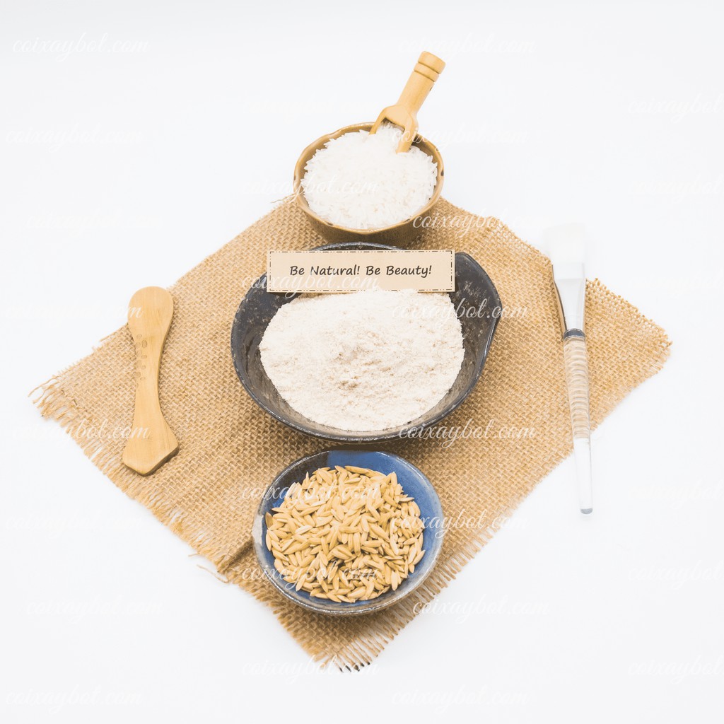 500g Bột Cám Gạo Nguyên Chất - Cối Xay Bột Shop - Handmade