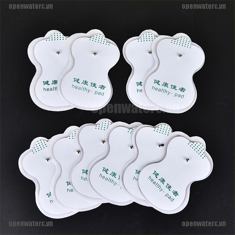 Bộ 10 Miếng Điện Cực Trắng Cho Máy Massage Kỹ Thuật Số