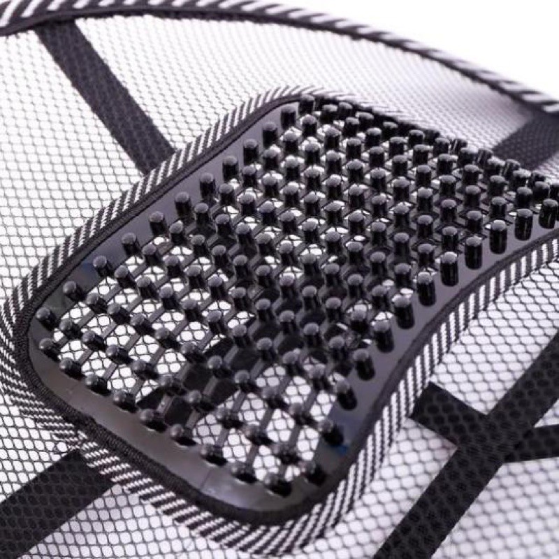 Tấm lưới ghế tựa lưng ghế văn phòng, xe ôtô - 41cm hỗ trợ chống gù lưng, đai co giãn. | BigBuy360 - bigbuy360.vn