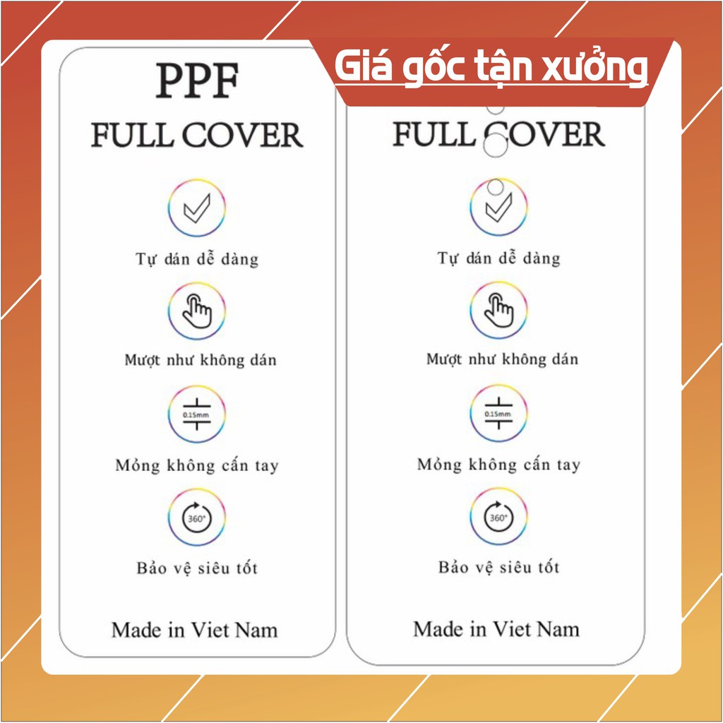 Dán dẻo PPF full Oppo Reno
