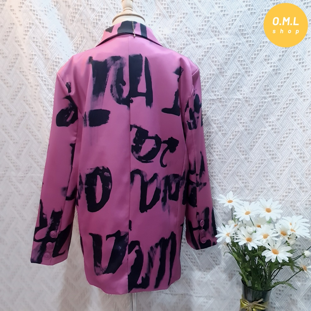 (HÀNG CÓ SẴN) Áo vest hồng in chữ đen thời trang cá tính siu chất (có hình thật) | BigBuy360 - bigbuy360.vn