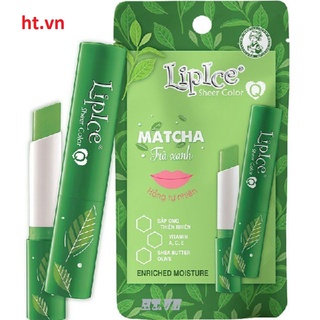 Son Dưỡng Lipice Sheer Color Q 2.4g Matcha Hương Trà Xanh Chính Hãng.