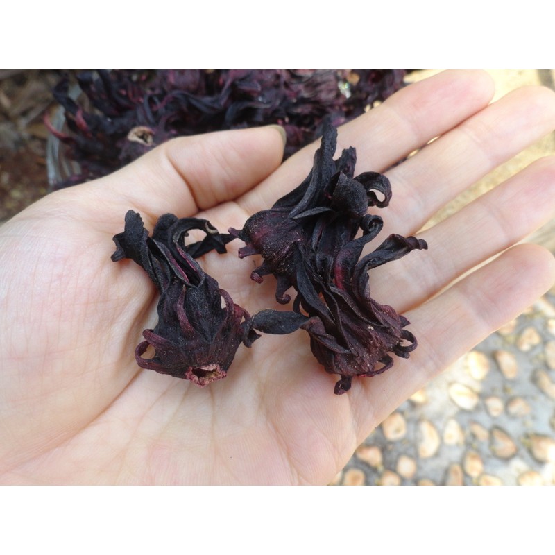 Đài hoa hibiscus/hoa atiso đỏ khô loại nguyên bông (1kg)