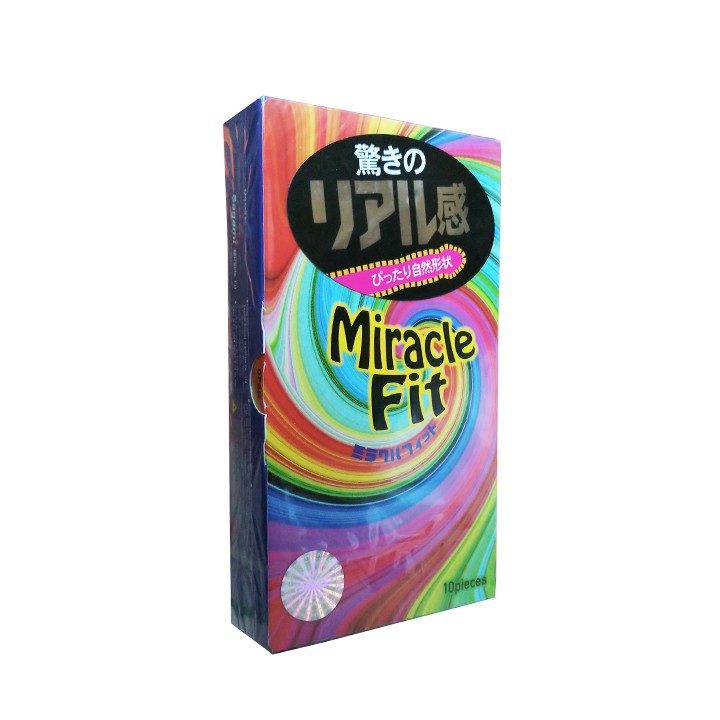 [ CHÍNH HÃNG ] - Bao cao su Sagami Miracle Fit siêu mỏng, ôm sát, size nhỏ 49mm - Hôp 10 cái