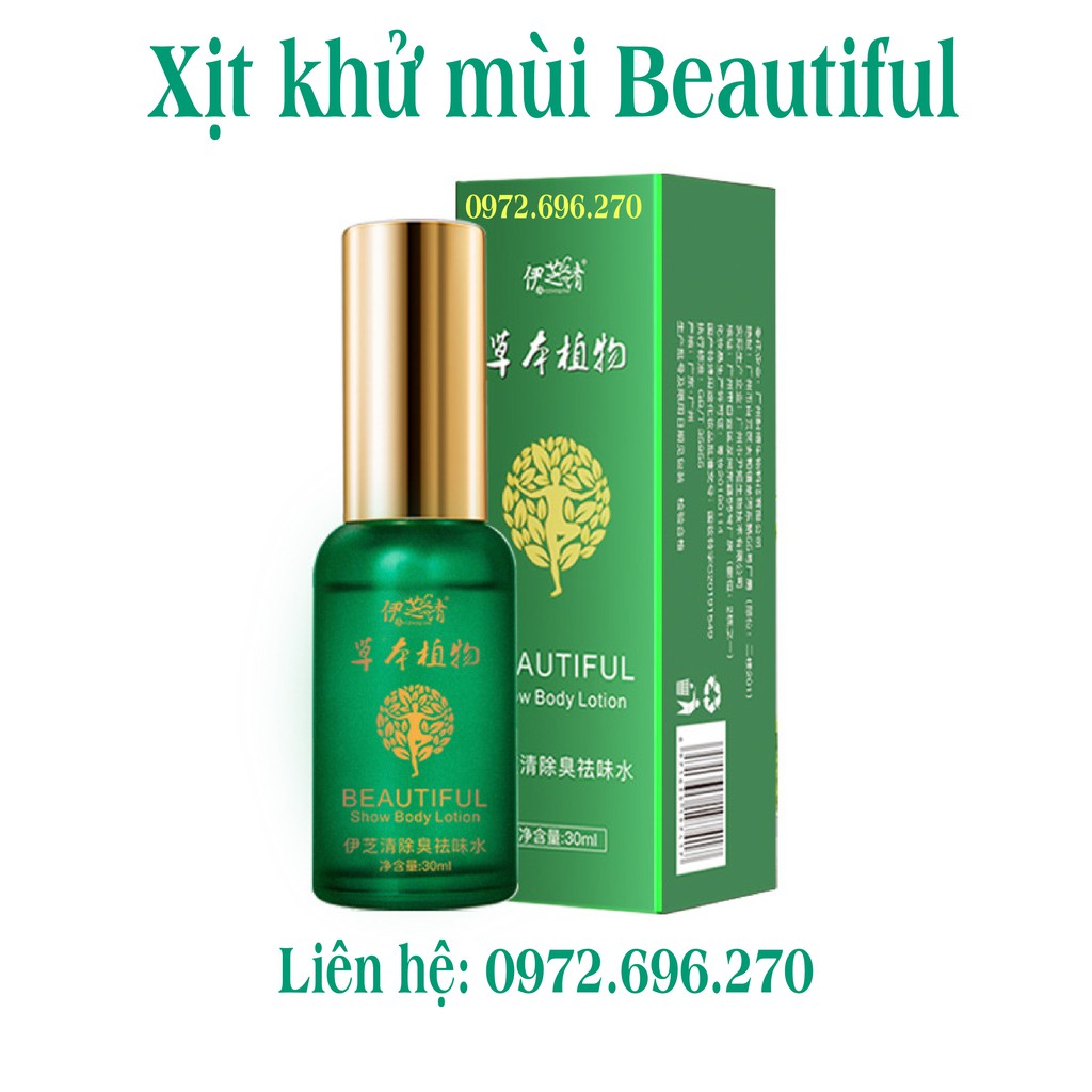 Xịt Khử Mùi Thảo Mộc Beautiful Body Lotion [ Cực hiệu quả ]