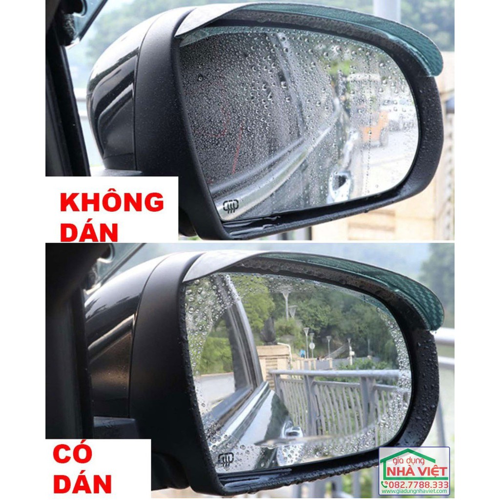 Bộ 2 miếng dán chống đọng nước kính chiếu hậu ô tô