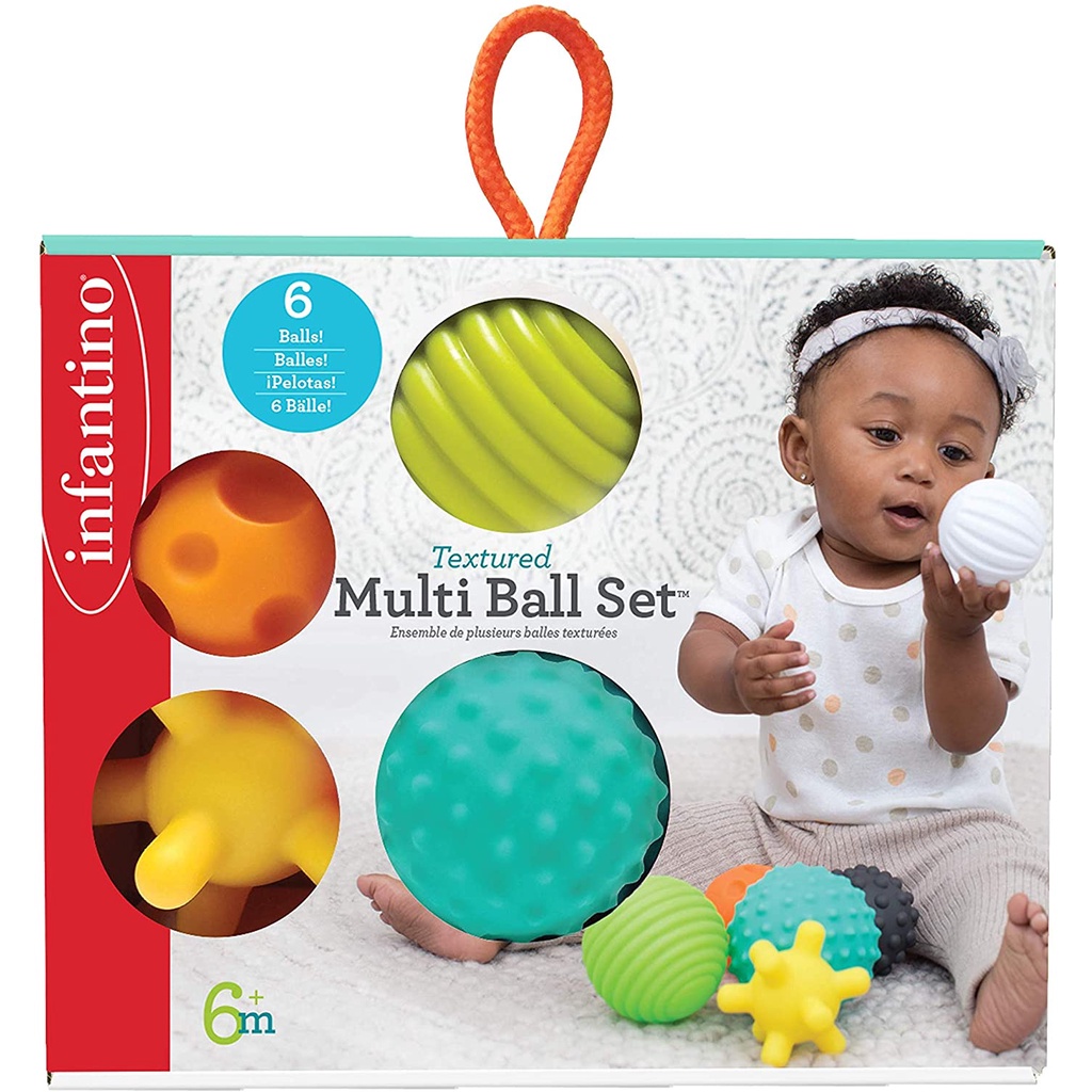 [Chính Hãng] Set đồ chơi 6 bóng infantino Textured Multi Ball Set